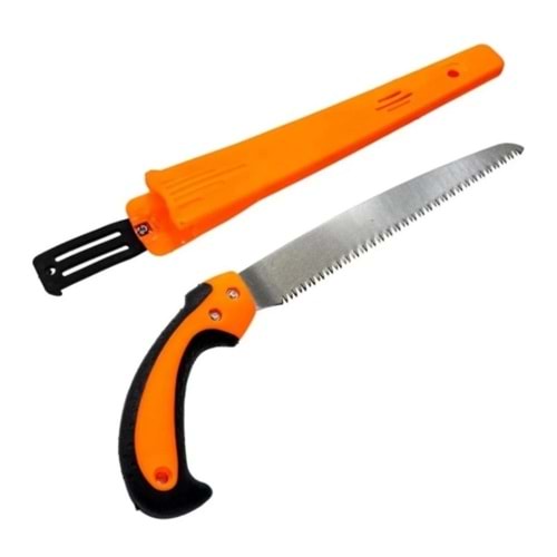 Hand Sfd Kılıflı Bağ Budama Testeresi İnce Diş Turuncu 270mm