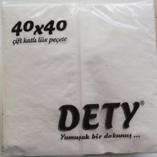 Dety 40x40 Lüks Peçete 100 lü 10 Paket 1000 Adet