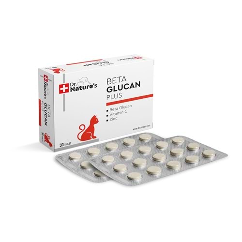 Drnatures Kediler için Beta Glucan 30 tablet