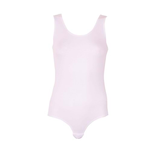 Belinay 0844 Geniş Askılı Çıtçıtlı Badi Beyaz L