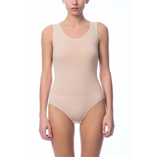 Belinay 0844 Geniş Askılı Çıtçıtlı Badi Ten L