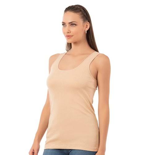 Belinay 0953 Kalın Askılı Bayan Atlet Ten XL