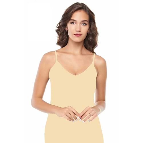 Belinay 1063 Kadın İp Askılı Atlet Ten L