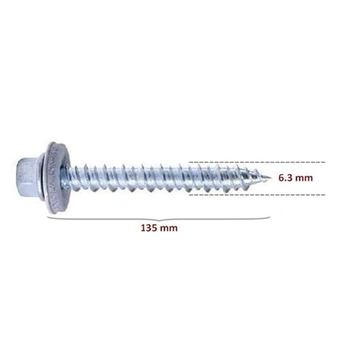 Ahşap Çatı Vidası 6.3x135 mm Betofast