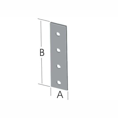 Hırsan Düz Bağlantı Sac Gönye 20x80mm