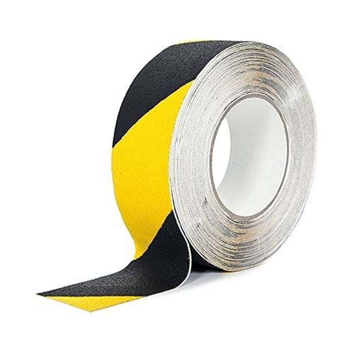 Hırsan Kaydırmaz Bant Sarı Siyah 48mm x 10mt
