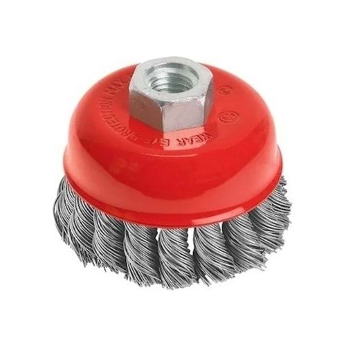 Çanak Tel Fırça Burgulu 85mm