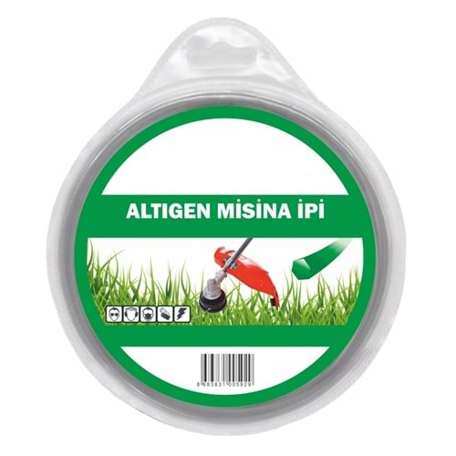 Hırsan Tırpan Misinası Altıgen 3.3mm x 43mt