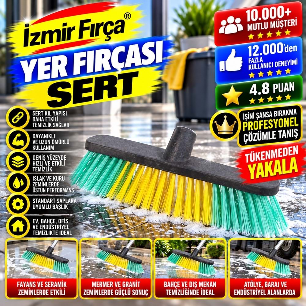 İzmir Fırça Yer Fırçası Sert