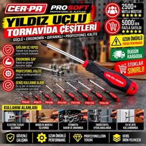 Cer-pa Prosoft Yıldız Uçlu Tornavida PH0x60