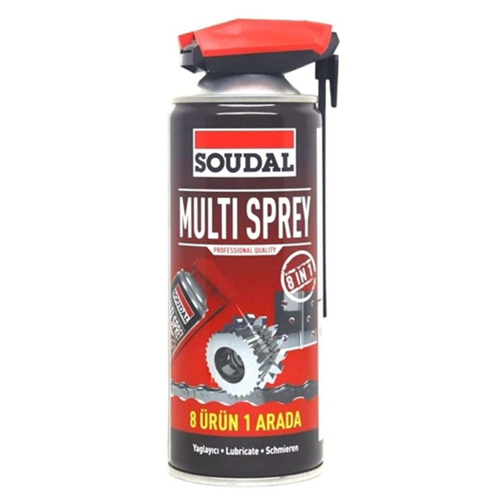 Soudal Pas Sökücü Yağlayıcı Multi Sprey 400 ml Kobra Başlık