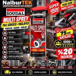 Soudal Pas Sökücü Yağlayıcı Multi Sprey 400 ml Kobra Başlık