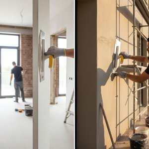 Kristal Paslanmaz Alçı Malası Plastik Saplı 35cm