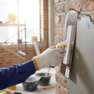 Kristal Paslanmaz Alçı Malası Plastik Saplı 40cm