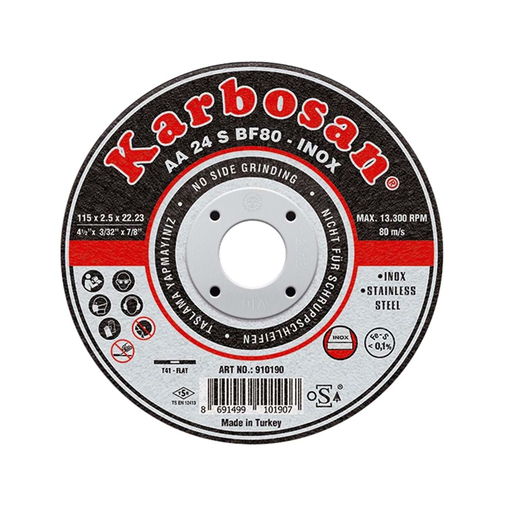 Karbosan İnox Kesici Thin Line 115x1.0x22.23