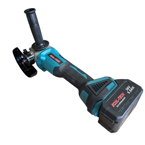 Ecol-Tech Akülü Şarjlı Avuç Taşlama Makinesi 115mm 36V 5.0Ah
