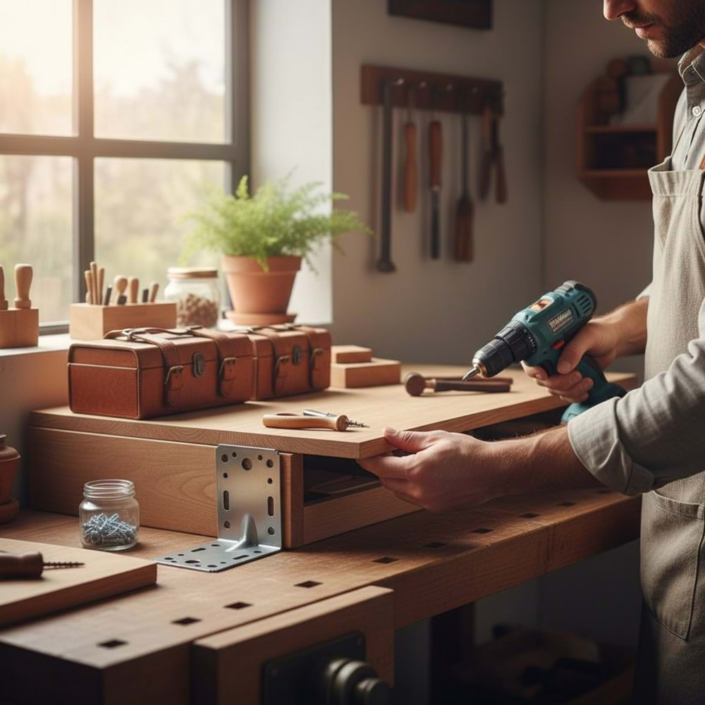 Beşel Metal Köşe Bağlantı 65x90x90