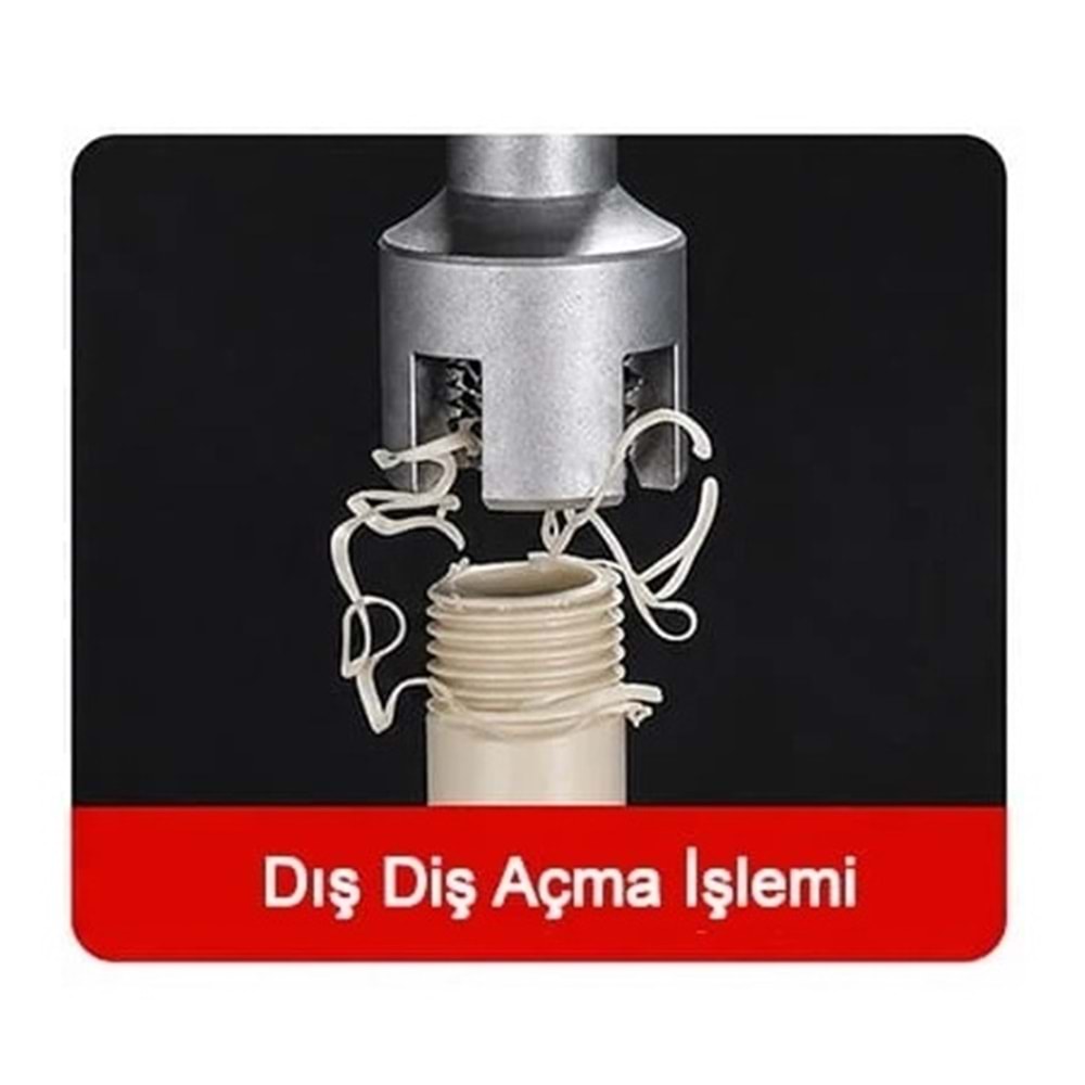 Boss Pprc Pvc Boru Diş Açma Aparatı İç/Dış 1/2 20mm