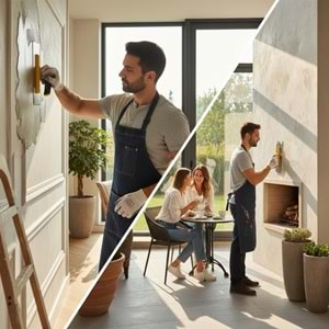 Dekor Alçı Malası Açık Plastik Saplı 35cm