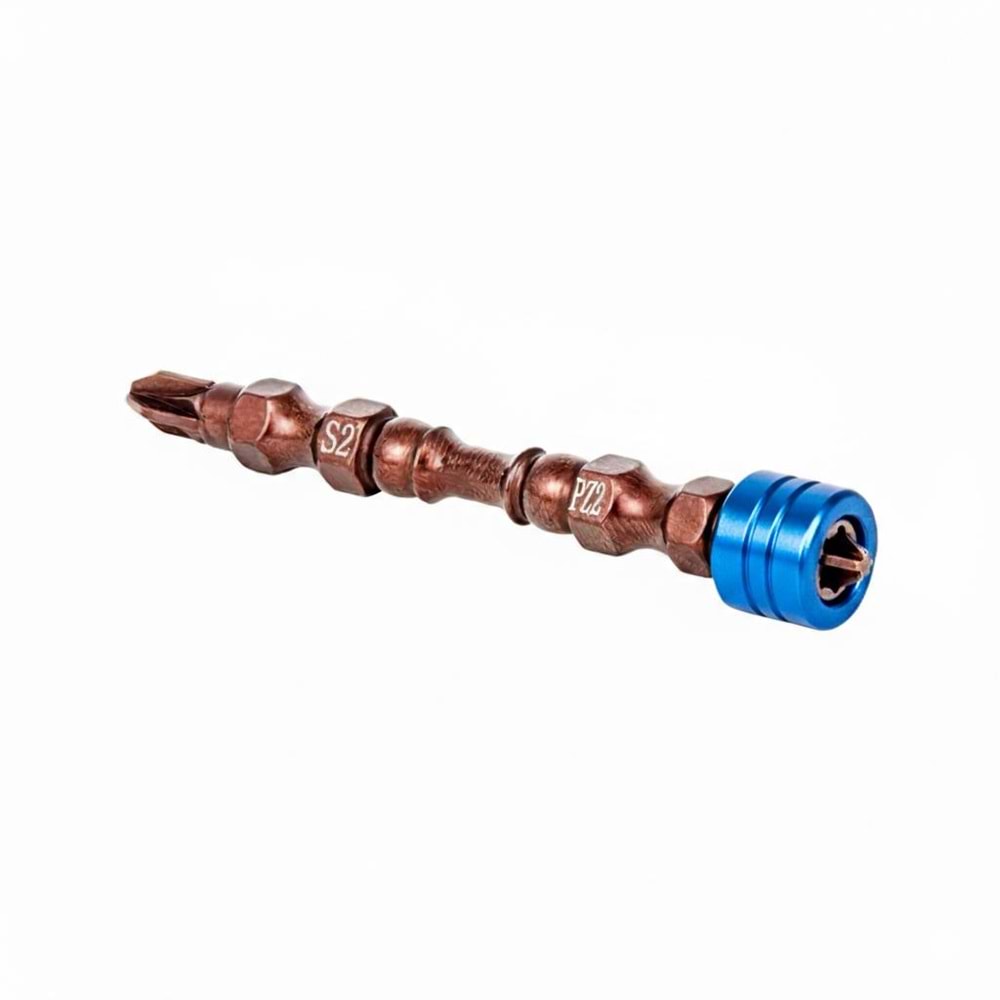 Elka S2 Çeliği Çift Yönlü Mıknatıslı Yıldız Bits Uç-Ucu PH2x65mm