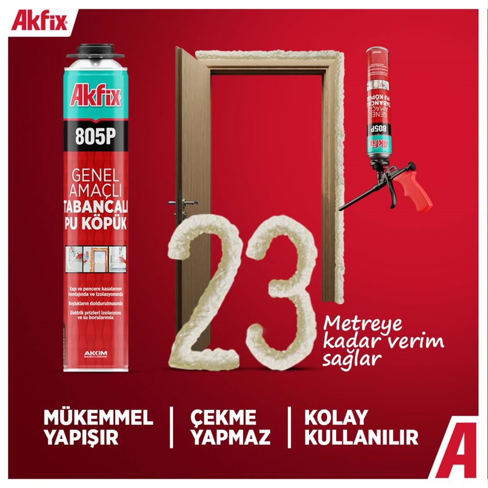 Akfix 805P Tabancalı Pu Köpük 750ml