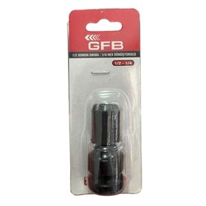 Gfb Somun Sıkma 1/2 - 1/4 Dönüştürücü Mandren Bits Uç/Ucu Adaptörü