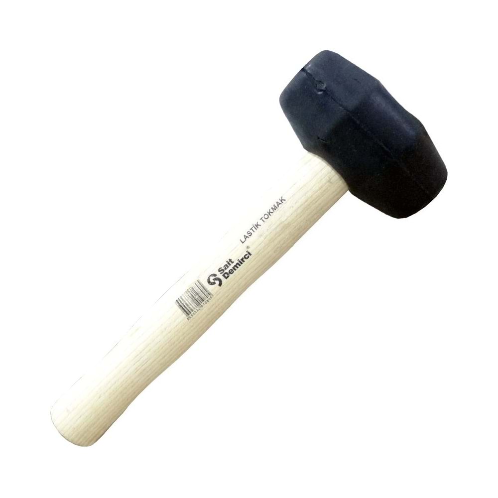 Sait Demirci Ağaç Saplı Lastik Tokmak 50mm