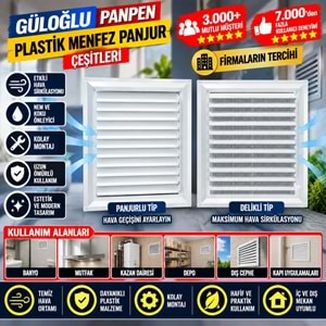 Güloğlu Pan-Pen Plastik Menfez Panjur 53x64cm