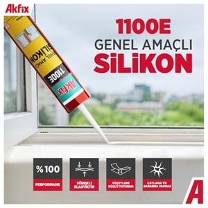 Akfix 1100E Silikon Kahverengi 280gr
