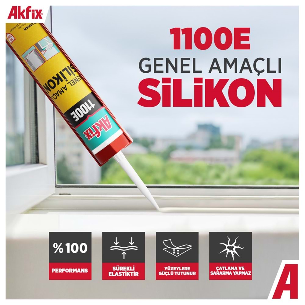 Akfix 1100E Silikon Gri 280gr