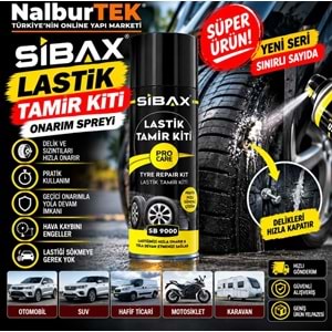 Sibax Lastik Tamir Kiti Onarım Spreyi 400ml