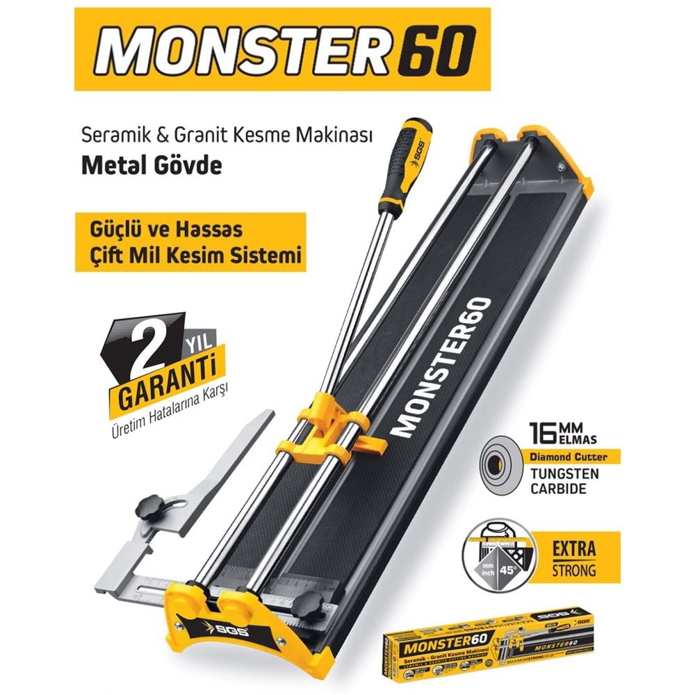 SGS Seramik Granit Kesme Makinası Monster 60