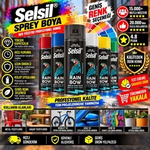 Selsil Sprey Boya Trafik Beyaz 400ml RAL9016