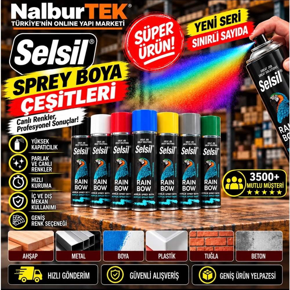 Selsil Sprey Boya Yosun Yeşili 400ml RAL6005