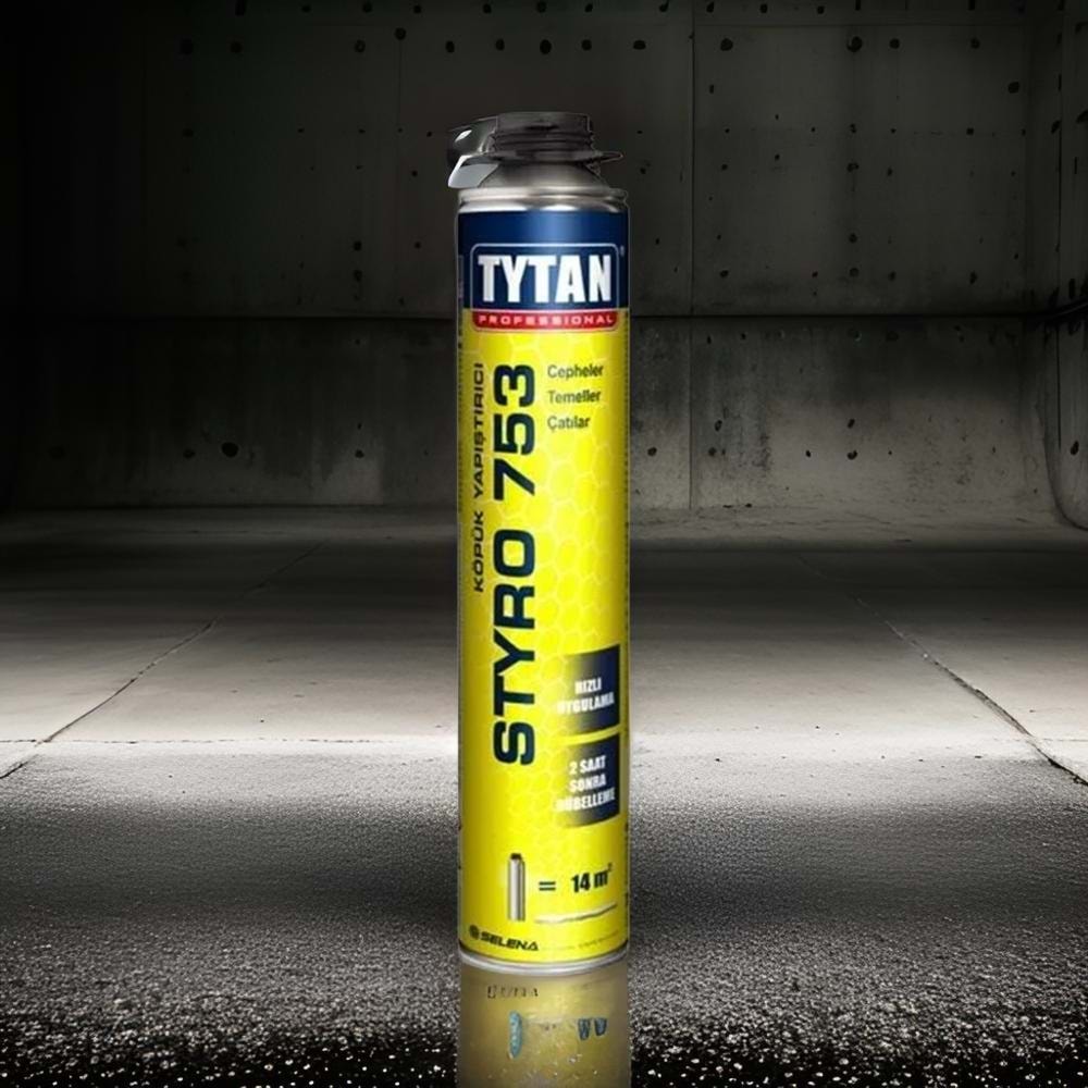 Tytan Styro 753 Tabancalı Mantolama Yapıştırıcı Şişmeyen Köpük 750ml