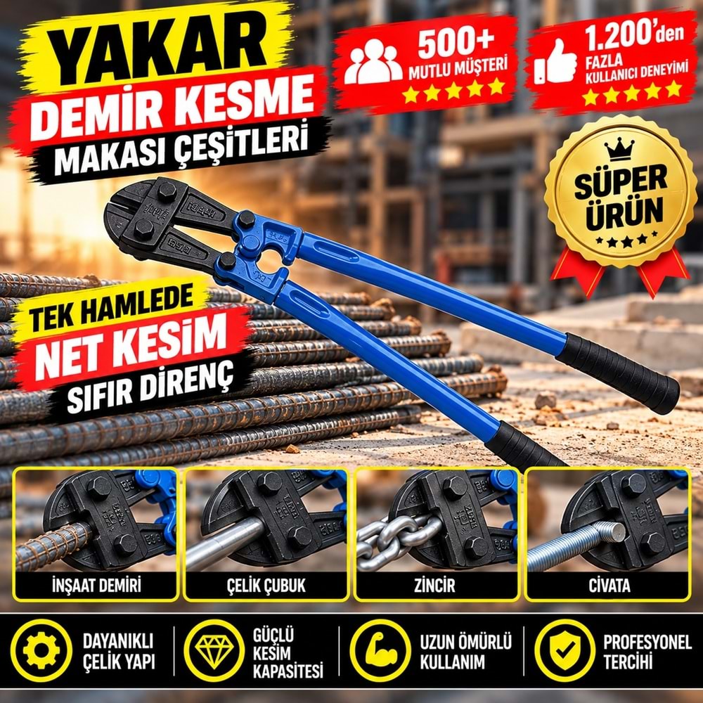 Yakar Demir Kesme Makası 10mm