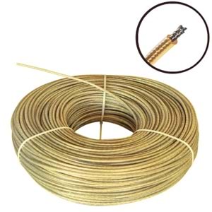 Hırsan İzoleli Pvc Kaplı Çelik Tel Halat 4mm - 200mt