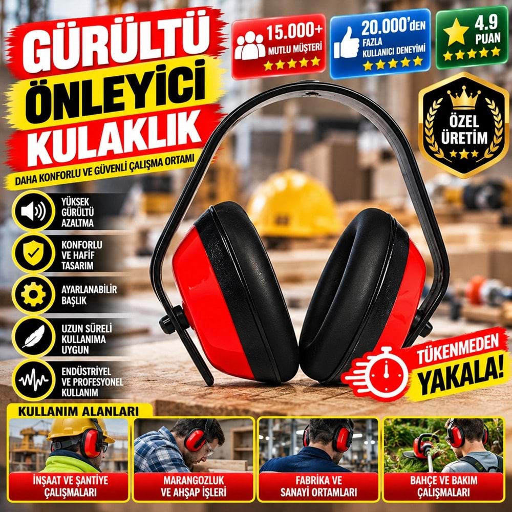 Hırsan Gürültü Önleyici Kulaklık
