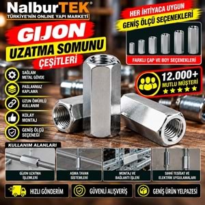 Hırsan Uzatma Somunu M10x40mm